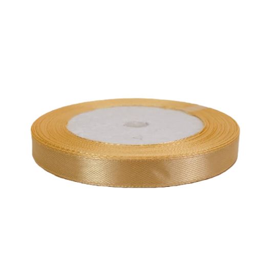 Szatén szalag 1cm széles halványbarack