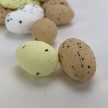 Festett polisztirol tojások - természetes színek 2cm x 3cm 24db/cs.