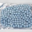 Csillámos polisztirol golyó 1cm coutry kék