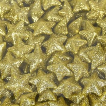 Polisztirol csillag 2cm csillámos arany