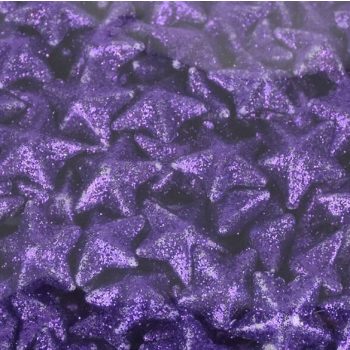 Polisztirol csillag 2cm csillámos sötétlila