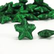 Polisztirol csillag 3,5cm csillámos sötétzöld