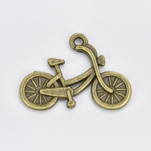 Fém medál - Bicikli 1,9cm x 2,5cm