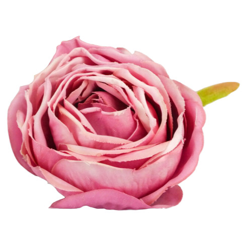 Rózsa fej 5,5cm - cirmos ciklámen