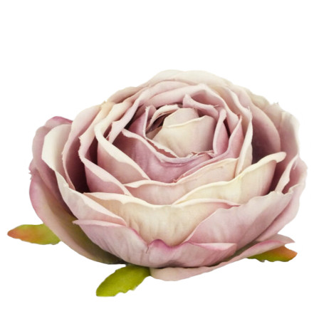Rózsa fej 5,5cm - pasztell mályva
