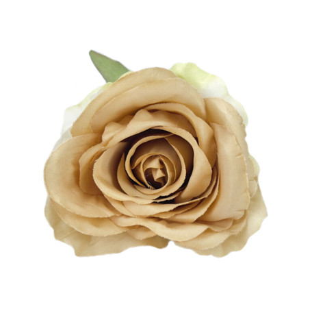 Rózsafej "mega" vintage barna 6,5cm x 8cm