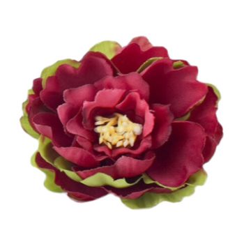 Babarózsa fej 5cm cirmos bordó