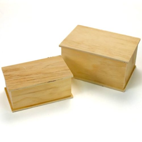 Natúr fa doboz szett 2 darabos 14,5cm x 21,5cm x 11cm