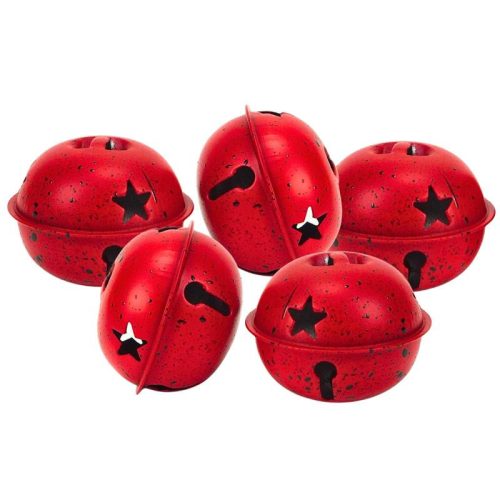 Fém kolomp piros 5cm 5db/csomag