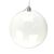 Fehér műanyag díszíthető gömb 12cm