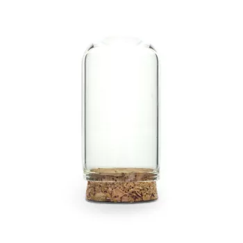 Üvegbúra parafadugóval 7cm magas 3,7cm széles (#001)