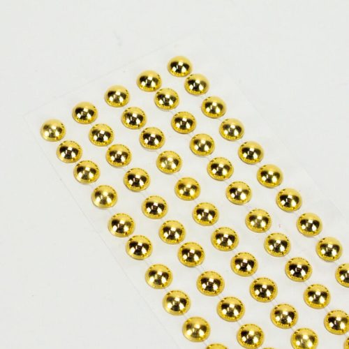 Öntapadós félgyöngy arany színű 8mm