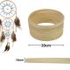 Fa karika álomfogóhoz, makraméhoz 20cm*1cm 10db/csomag