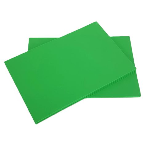 Dekorgumi fűzöld 2mm vastag 10ív/csomag