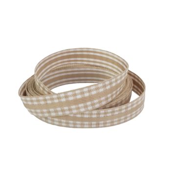 Kétoldalas textilszalag bézs 1,5cm x 2m