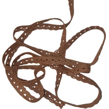 Mogyoró pamut csipke 1cm