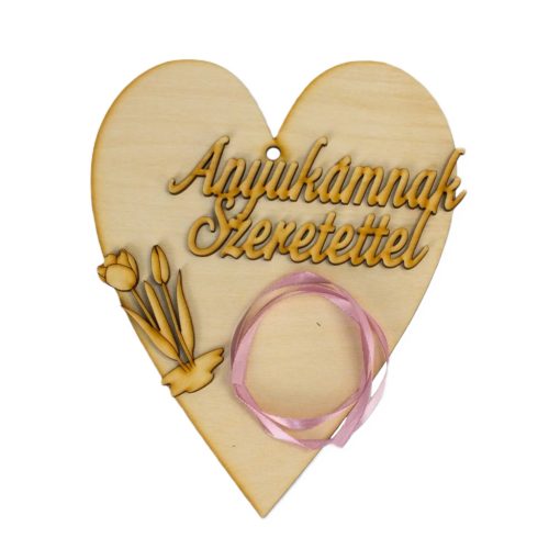 Csináld magad - Anyák napi szív "Anyukámnak Szeretettel"