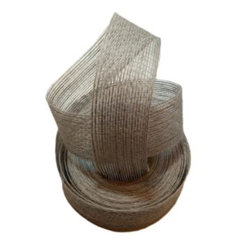 Juta szalag 4cm széles szürke