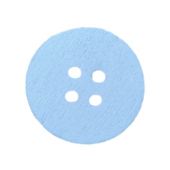 Fehér fa gomb 25mm 10db/csomag