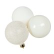 Műanyag gömb gyapjú fehér 6cm 10db-os