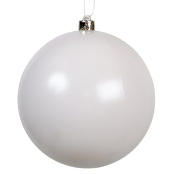 Műanyag gömb téli fehér 14cm