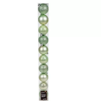 Műanyag gömb jeges menta 6cm 10db-os