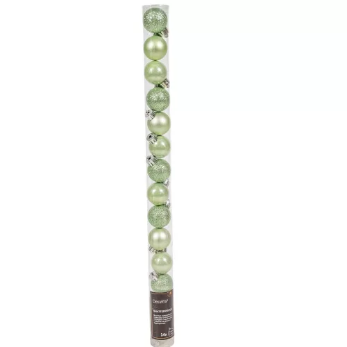Műanyag gömb jeges menta 3cm 14db-os