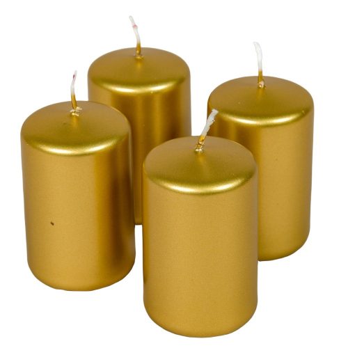 Metál adventi gyertya 80x50mm arany 4db/csom (db ár)