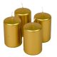Metál adventi gyertya 80x50mm arany 4db/csom (db ár)