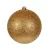 Műanyag gömb glitteres világos arany 14cm