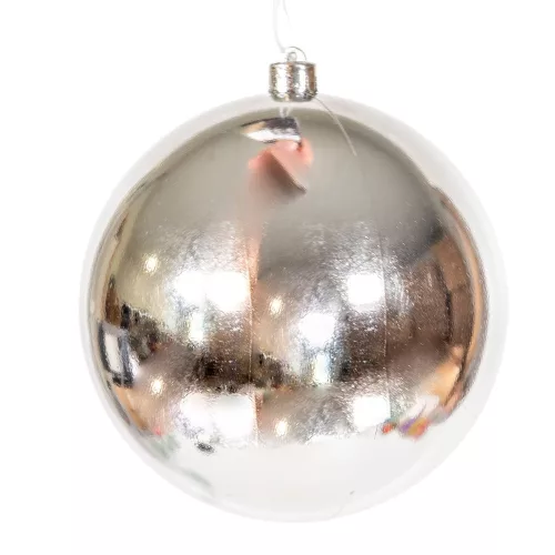 Műanyag gömb glitteres gyöngy 14cm