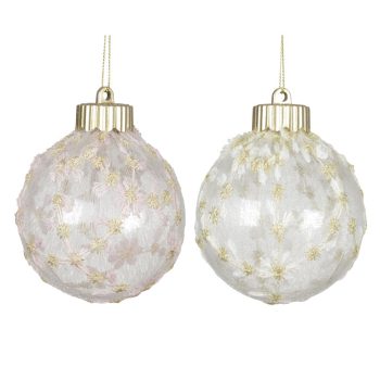 Díszes műanyag gömb 8cm