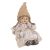 Lányka szoknyában ülő polyresin  9cm
