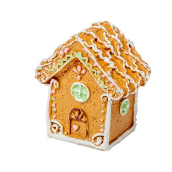 Mézeskalács házikó polyresin 7cm