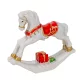 Hintaló poly fehér-piros M8cm