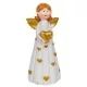 Angyal arany szívvel poly M12cm
