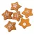 Mézeskalács csillag poly 3cm 6db-os