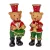 Diótörő maci poly piros-zöld M7cm 2db-os