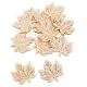 Juhar falevél fa natúr 3,8cm 12db-os