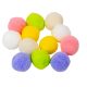 Textil golyó színes 3,5cm 12db-os