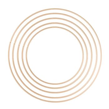 Fém karika arany 20-40cm 5db-os csomag