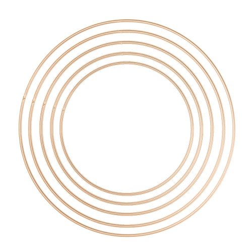 Fém karika arany 20-40cm 5db-os csomag