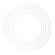 Fém karika fehér 20-40cm 5db-os