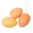Műanyag tojás narancs-sárga 6cm 6db-os
