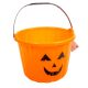 Halloweenes dekor tök vödör műanyag 22x18cm