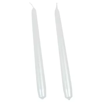 Metál  szálas gyertya 240x22mm fehér 10db/csom (db ár)