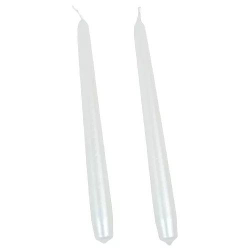 Metál  szálas gyertya 240x22mm fehér 10db/csom (db ár)