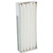 Metál  szálas gyertya 240x22mm fehér 10db/csom (db ár)