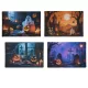 Műanyag tányéralátét halloween mintás 42x28cm