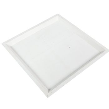 Fa tálca fehér 30x30cm